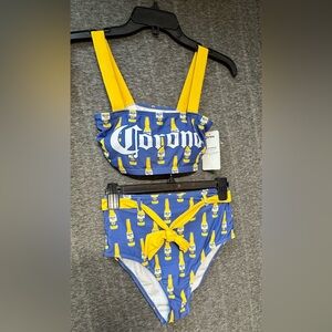 Corona Blue and Yellow Bikini